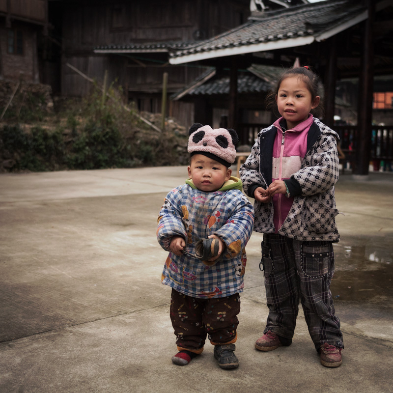 Chinese village children